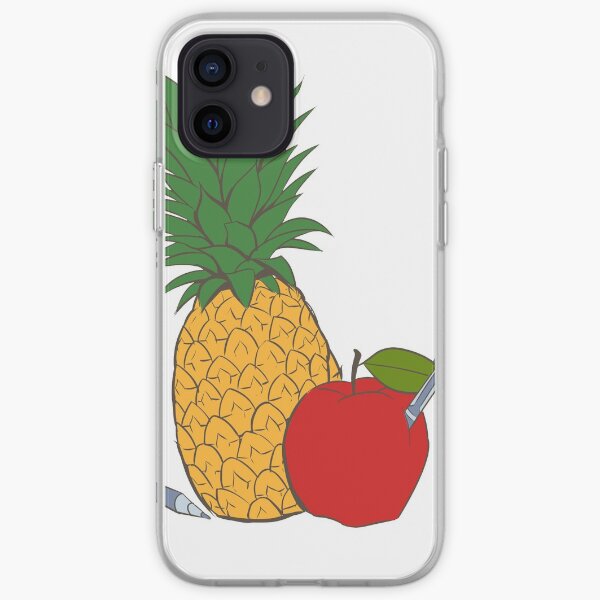 Pens Pineapple and Apple iPhone Soft Case