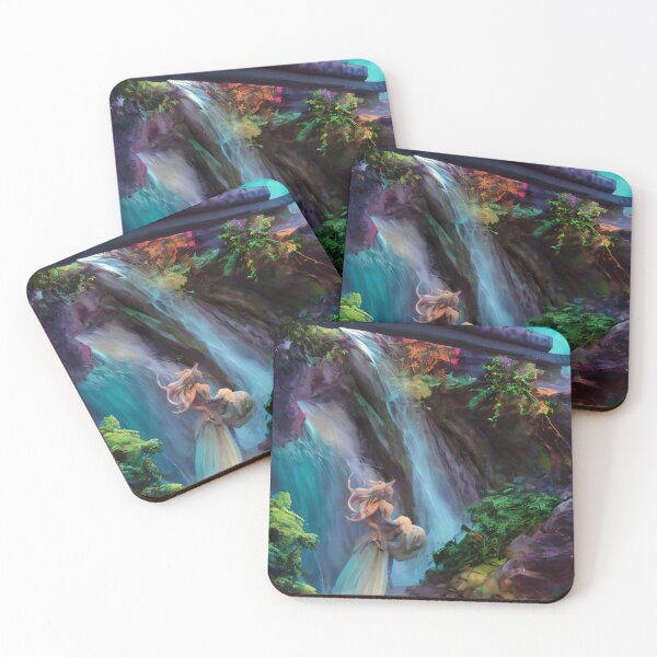 Item preview, Colorful Scene from a Waterfall designed and sold by AIStudio137.