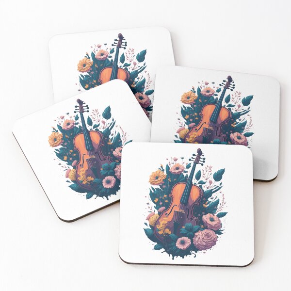 Item preview, Violin Flowers Music Lovers Digital Art designed and sold by thrillquest.