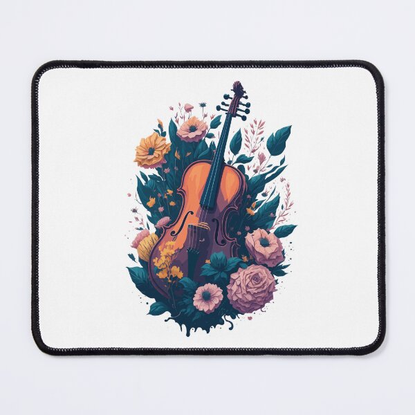 Item preview, Violin Flowers Music Lovers Digital Art designed and sold by thrillquest.