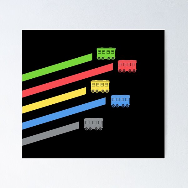 Item preview, Colorful Train Rides Board Game designed and sold by pixeptional.