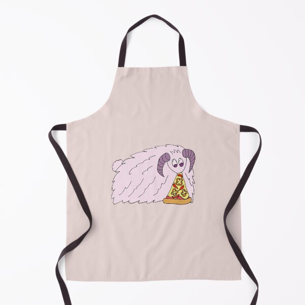 Item preview, Cute fluffy ram with pizza designed and sold by floofrealm.