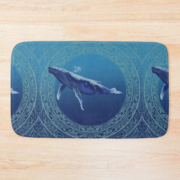 Item preview, Blue humpback with teal designed and sold by AprilAppleArt.