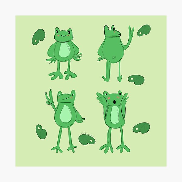 Item preview, Frogs and Lillypads  designed and sold by LisaMichelleArt.