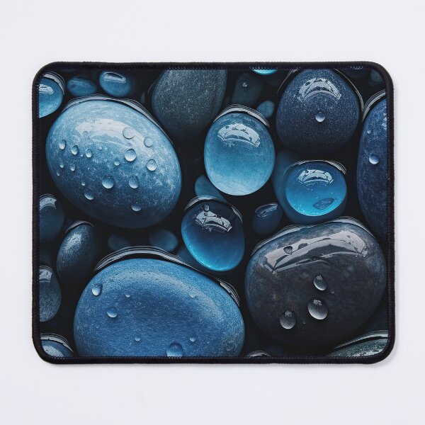 Item preview, Blue Glass And Pepples At the Beach designed and sold by MysticMarble.