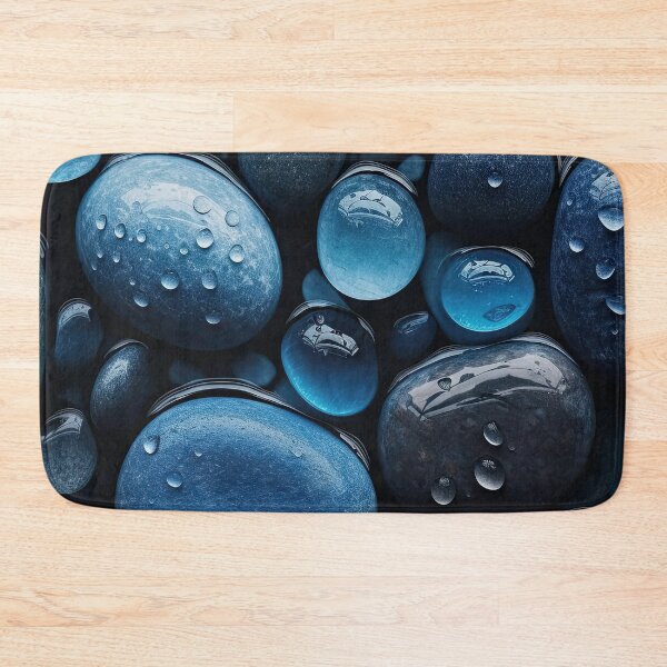 Item preview, Blue Glass And Pepples At the Beach designed and sold by MysticMarble.