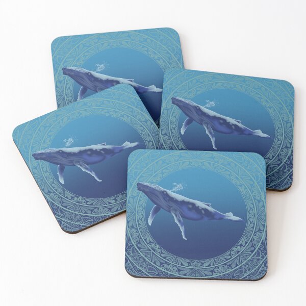 Item preview, Blue humpback with teal designed and sold by AprilAppleArt.