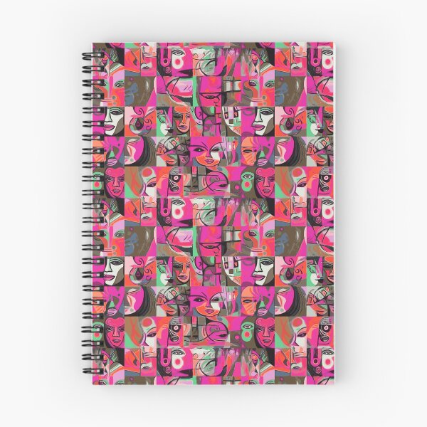 Item preview, Cubism faces people designed and sold by Alessandro Remo Mazzoni Remotextiles.