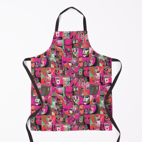 Item preview, Cubism faces people designed and sold by Alessandro Remo Mazzoni Remotextiles.