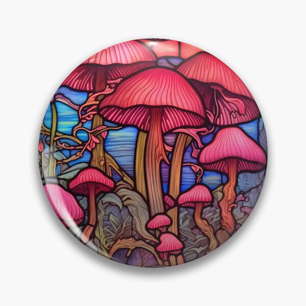 Item preview, Stained Glass Mushrooms designed and sold by Peno Saur.