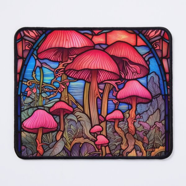 Item preview, Stained Glass Mushrooms designed and sold by Peno Saur.