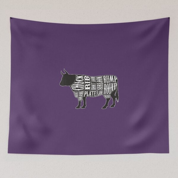 Item preview, Country Butcher Cut Chart Bull Cow Beef Meat 	- Large	 designed and sold by phemanffoh.