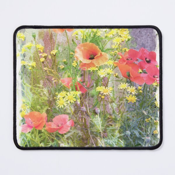 Item preview, Poppies and Yellow Daisies designed and sold by Lynn Bolt.