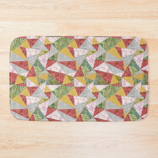 Item preview, Pattern clash quilt triangle designed and sold by Alessandro Remo Mazzoni Remotextiles.