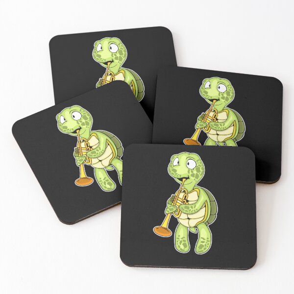 Item preview, Trumpet Player Sea Turtle Gift Kids Musician Trumpet designed and sold by DSWShirts.