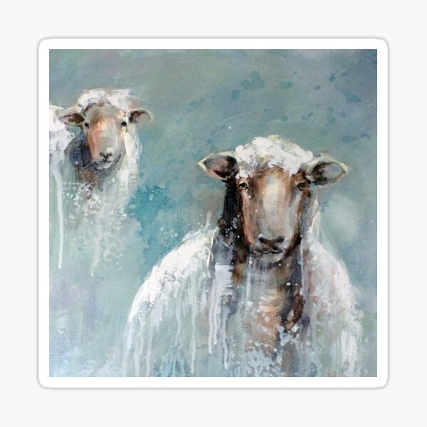 2 Sheep Sticker
