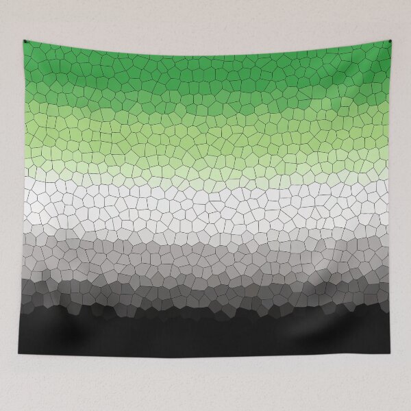 Item preview, Stained Glass Aromantic Pride Flag designed and sold by Sum-Thangs.