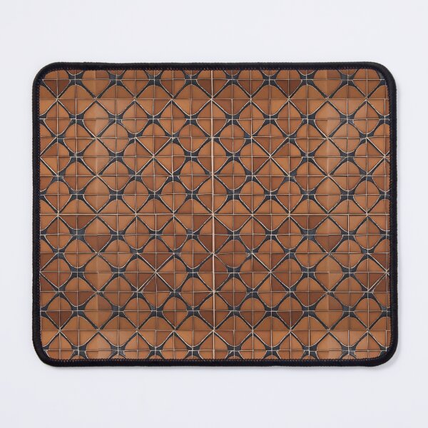 Artikelvorschau, Retro Tile Pattern brown shades with dark blue entworfen und verkauft von RetroTile.