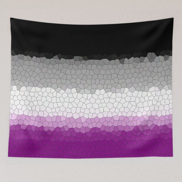 Item preview, Stained Glass Asexual Pride Flag designed and sold by Sum-Thangs.