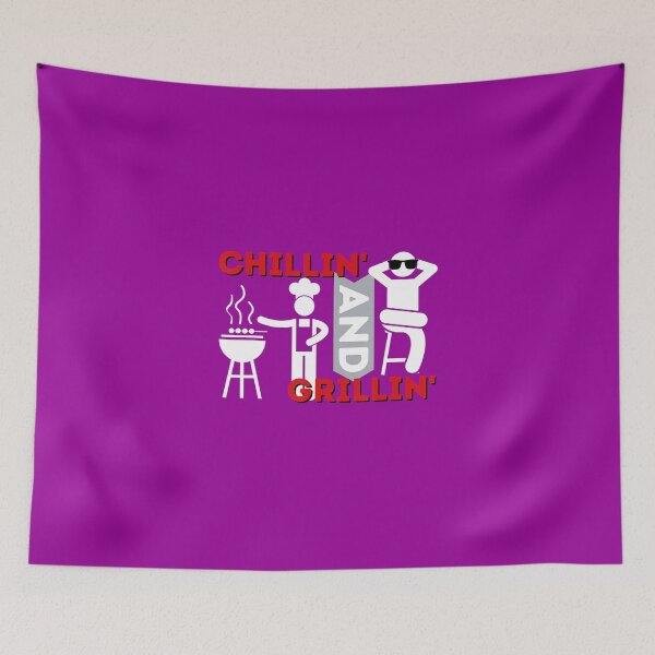Item preview, Chillin and Grillin - Funny BBQ Smoker Barbecue Grilling 		 designed and sold by yacatechwanf.