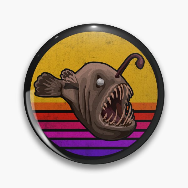 Item preview, Vintage Retro Angler Fish fishing Anglerfish designed and sold by Africanob.