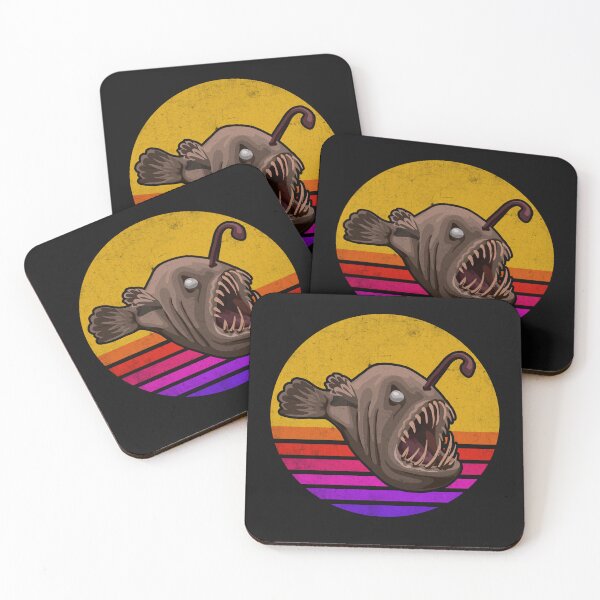 Item preview, Vintage Retro Angler Fish fishing Anglerfish designed and sold by Africanob.