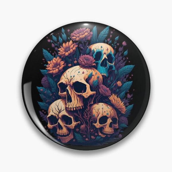 Item preview, Skulls 'n' Flowers designed and sold by Seljomoon.