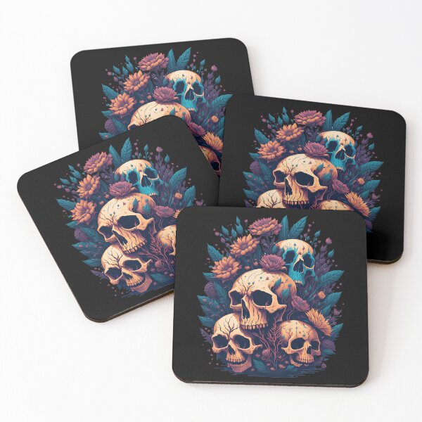 Item preview, Skulls 'n' Flowers designed and sold by Seljomoon.