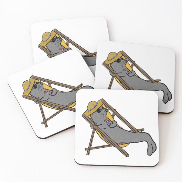 Item preview, relaxed seal on lounger designed and sold by DotiGraphics.