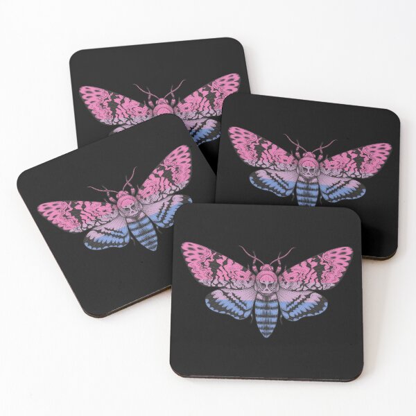 Item preview, Bisexual Pride Flag Deaths Head Moth Bi LGBTQ designed and sold by Vicious Malicious.