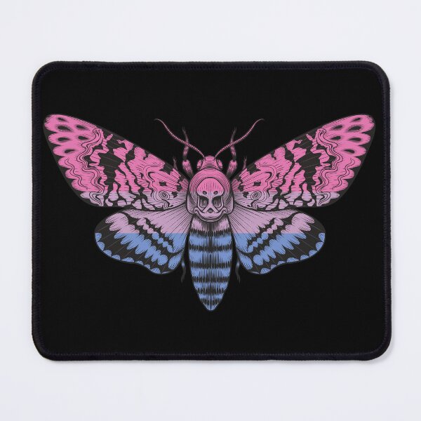 Item preview, Bisexual Pride Flag Deaths Head Moth Bi LGBTQ designed and sold by Vicious Malicious.