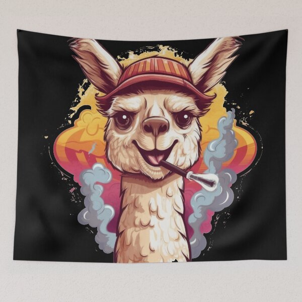 Item preview, Pablo Alpakowitz - The Crazy Smoke Alpaca! designed and sold by Pixelboys.
