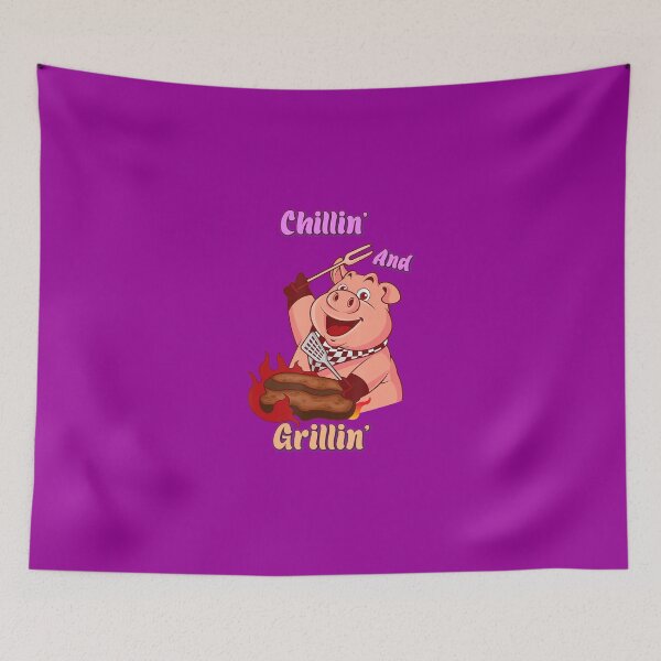 Item preview, Chillin' And Grillin' - Bbq Funny Humor Fun 		 designed and sold by yacatechwanf.