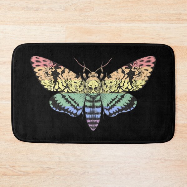 Item preview, Gay Pride Rainbow Flag Deaths Head Moth LGBTQ designed and sold by Vicious Malicious.