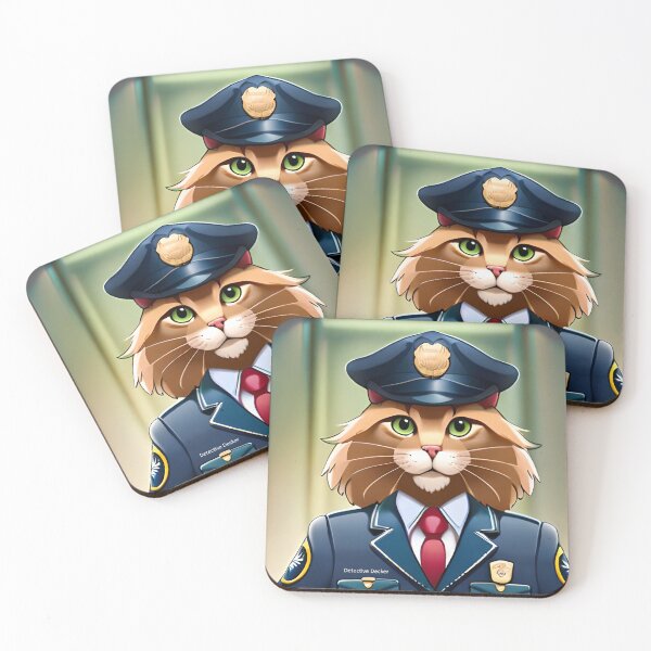 Item preview, Detective Decker as a cat designed and sold by charmz2017.