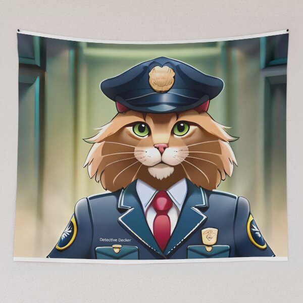 Item preview, Detective Decker as a cat designed and sold by charmz2017.