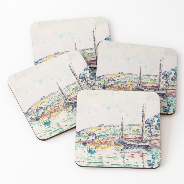 Item preview, Vintage Impressionist Seascape/Sailing Watercolour Painting | P63 designed and sold by Piccolo Fiore Prints.