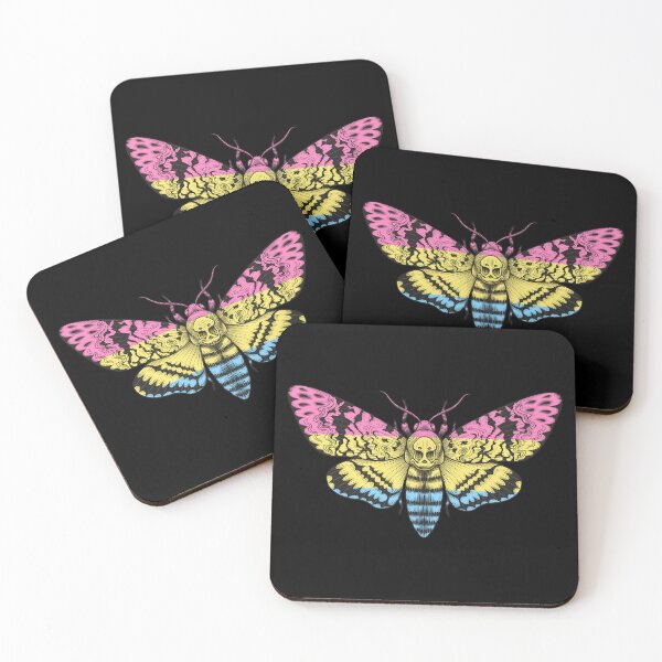 Item preview, Pansexual Pride Flag Deaths Head Moth LGBTQ Pan designed and sold by Vicious Malicious.