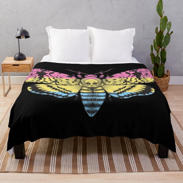 Item preview, Pansexual Pride Flag Deaths Head Moth LGBTQ Pan designed and sold by Vicious Malicious.