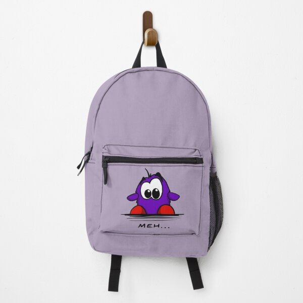 Item preview, Meh - Bert Funny Purple Cartoon Illustration designed and sold by Yeomans Cartoons.