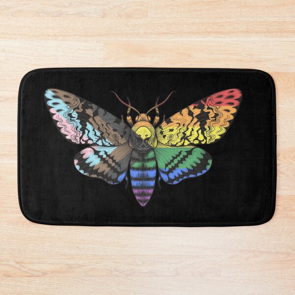 Item preview, Progress Gay Pride Flag Deaths Head Moth LGBTQ  designed and sold by Vicious Malicious.