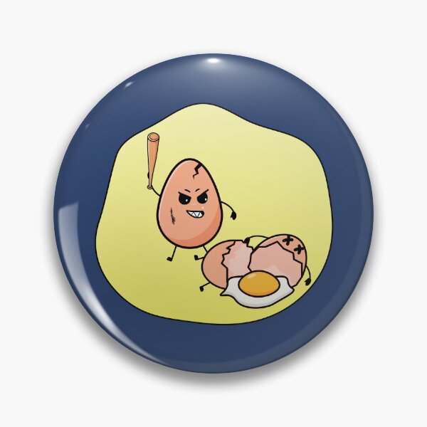 Item preview, Funny fried eggs fighting with baseball stick  designed and sold by Donutlovers.