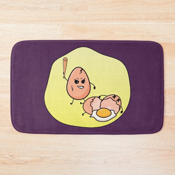 Item preview, Funny fried eggs fighting with baseball stick  designed and sold by Donutlovers.