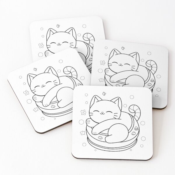 Item preview, Kawaii Happy Cat designed and sold by divushu.