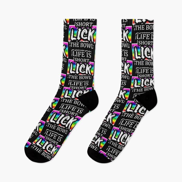Item preview, Life is short LICK the bowl – Funny Cooking – Bakers gift – kitchen humor – love cookies - Rainbow CAKE - PRIDE designed and sold by originalsusie.