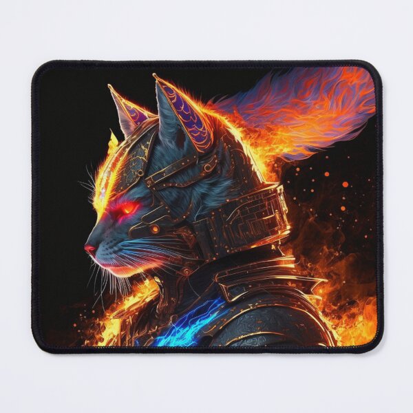 Item preview, Cyber Fire Cat designed and sold by AxeWave.