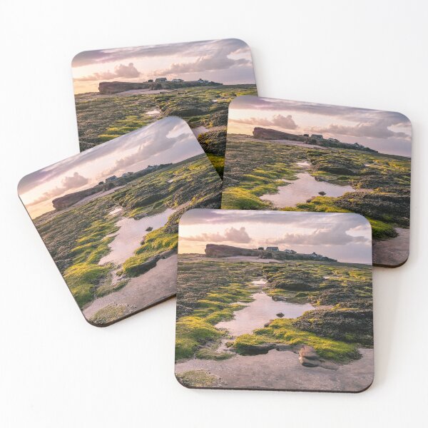 Item preview, Hilbre Rock Pools at Sunset designed and sold by neonlightphoto.