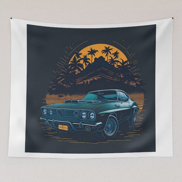 Item preview, Retro Revival: The Plymouth Barracuda T-Shirt Design designed and sold by RedArtG09.