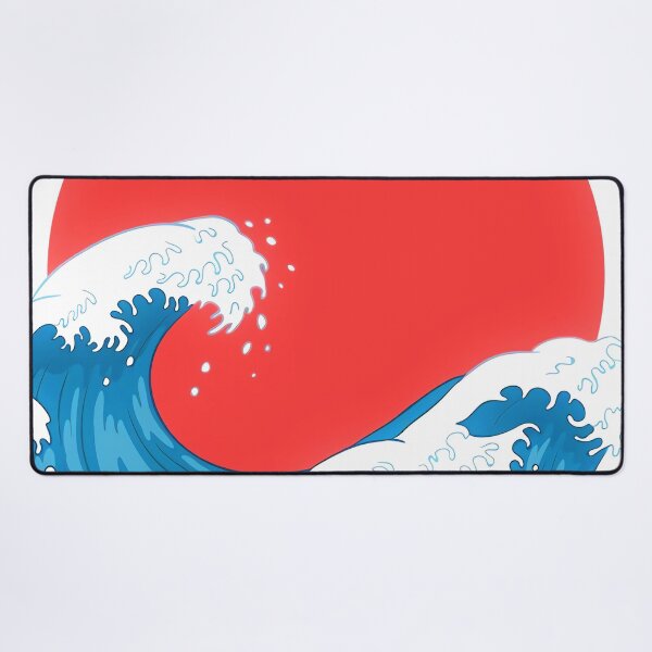 Item preview, Japanese Flag and Waves designed and sold by JapaneseRising.
