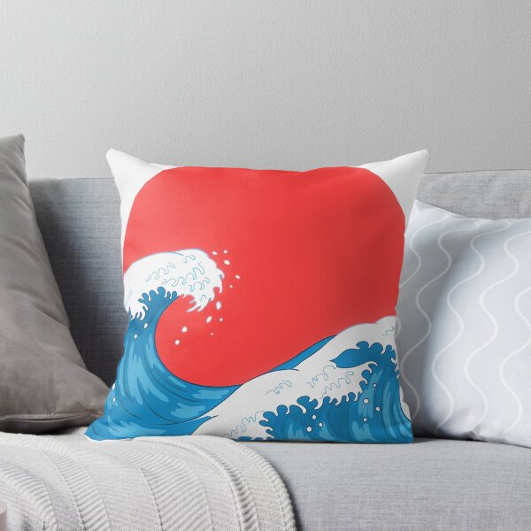 Item preview, Japanese Flag and Waves designed and sold by JapaneseRising.